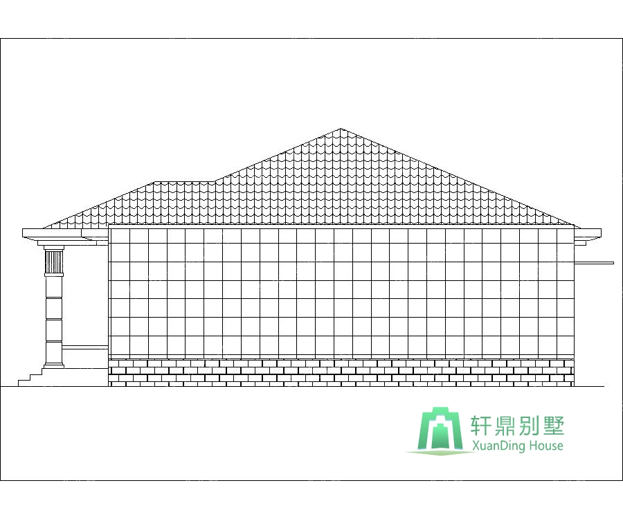 鄉(xiāng)下平頂屋的別墅設(shè)計圖