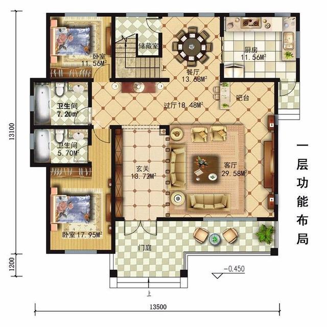 　　輕鋼別墅的平面和效果圖，你喜歡哪個？