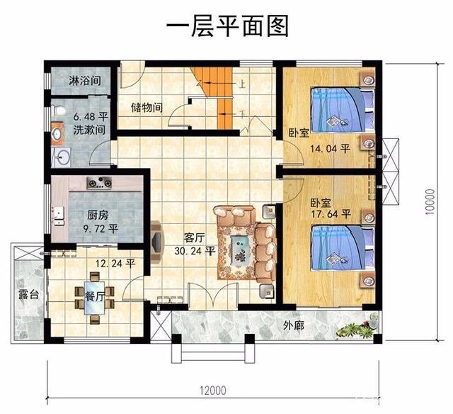 　　輕鋼別墅的平面和效果圖，你喜歡哪個？