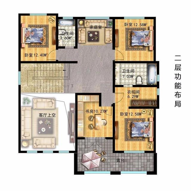 　　輕鋼別墅的平面和效果圖，你喜歡哪個？