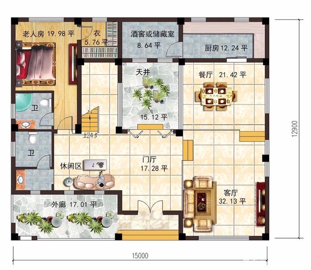 　　輕鋼別墅的平面和效果圖，你喜歡哪個？
