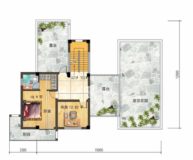 　　輕鋼別墅的平面和效果圖，你喜歡哪個？
