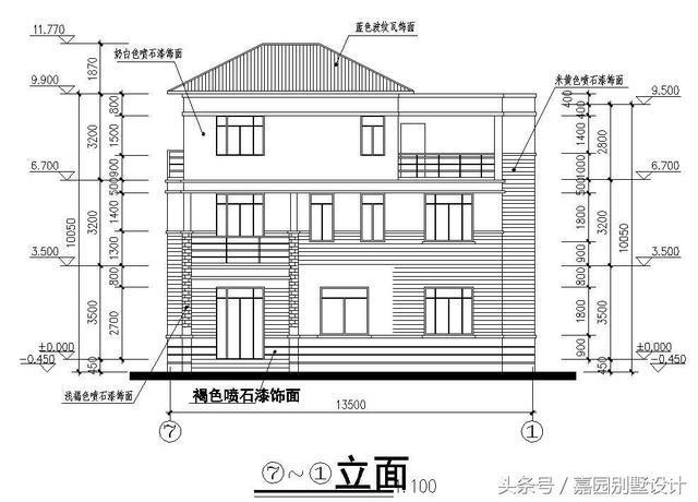 三層別墅設(shè)計(jì)圖紙，