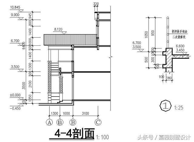三層別墅設(shè)計(jì)圖紙，
