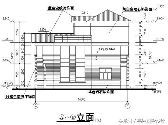 三層別墅設(shè)計(jì)圖紙，