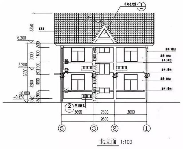二樓的農(nóng)村的別墅設(shè)計圖
