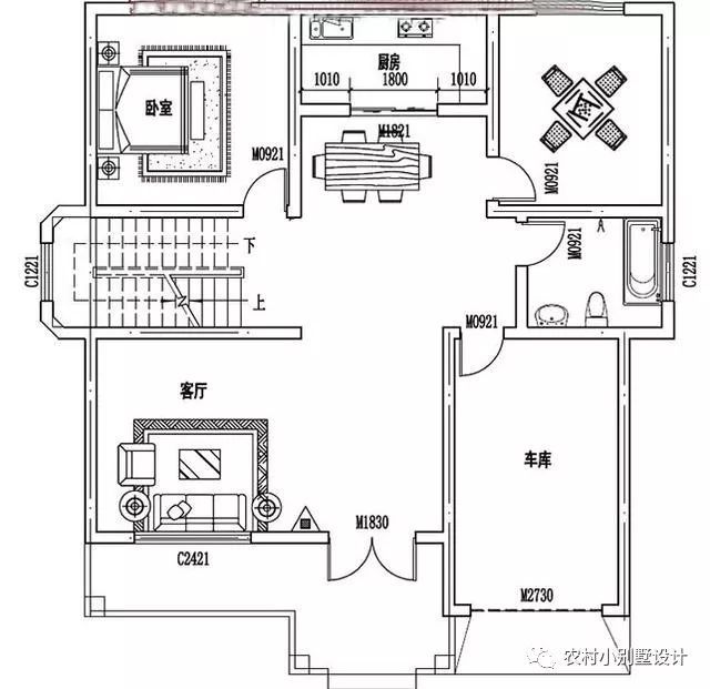 帶車庫的現(xiàn)代三層住宅設(shè)計(jì)圖