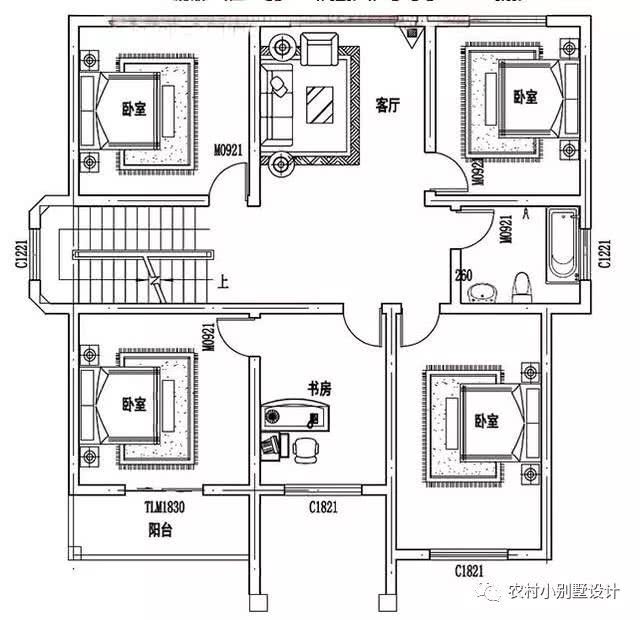 帶車庫的現(xiàn)代三層住宅設(shè)計(jì)圖