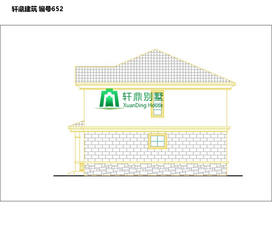  新田園自建二層別墅設(shè)計圖紙和效果圖
