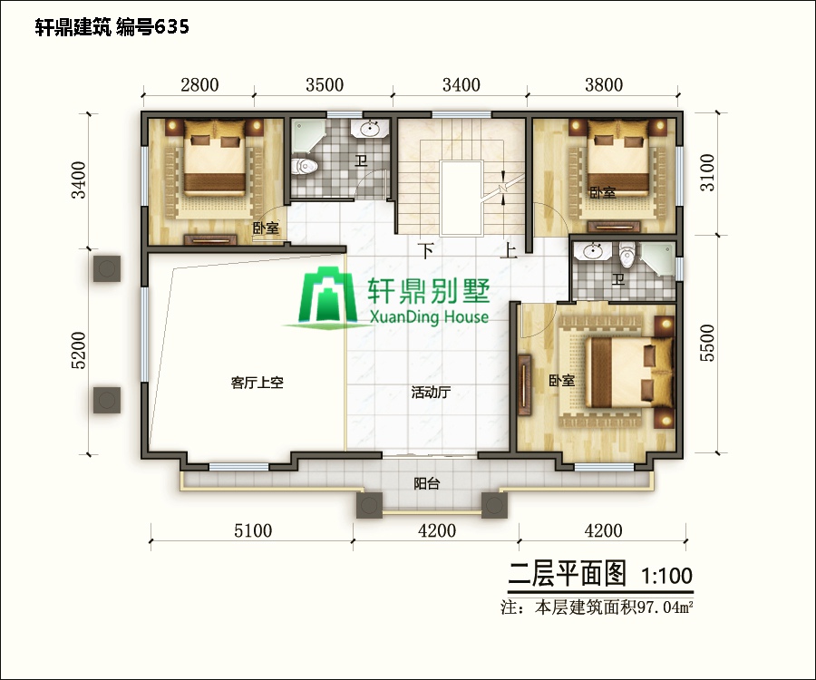 大氣二層自建別墅設(shè)計圖