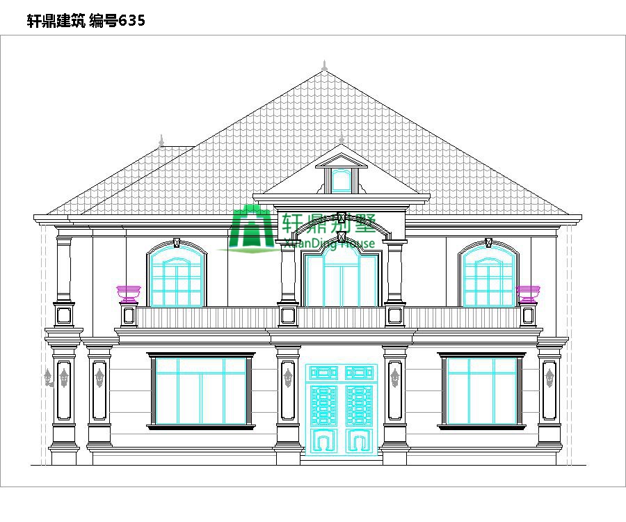 大氣二層自建別墅設(shè)計圖