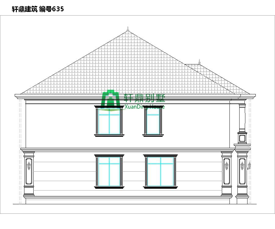 大氣二層自建別墅設(shè)計圖