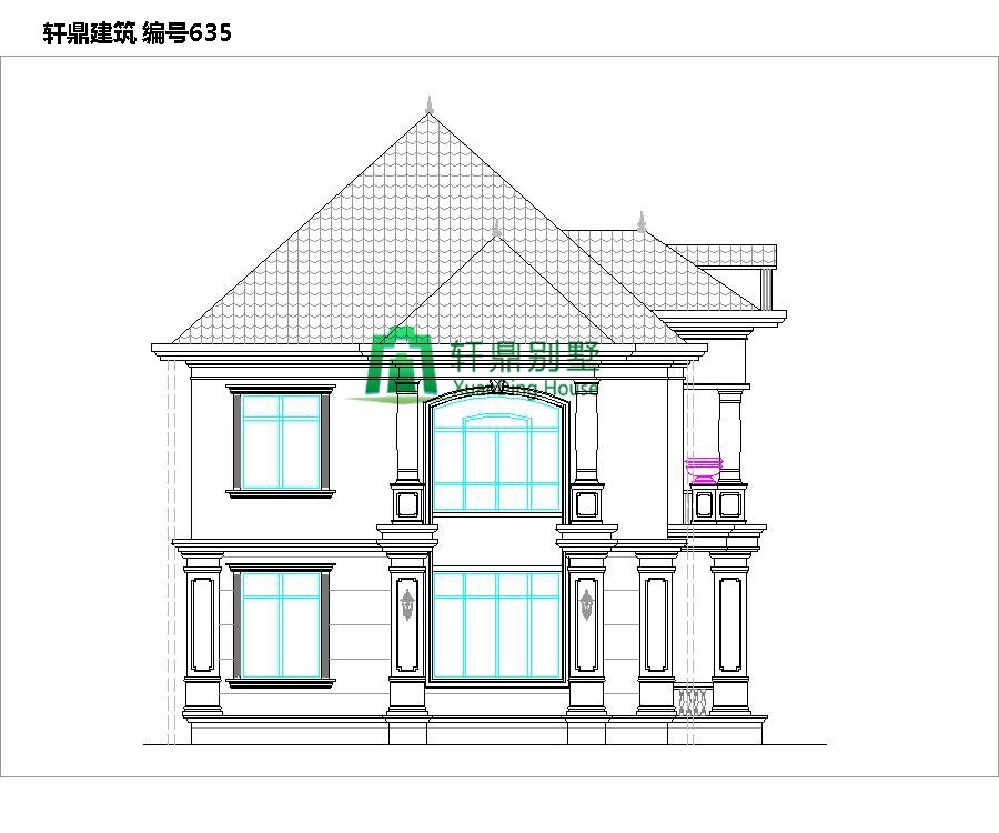 大氣二層自建別墅設(shè)計圖