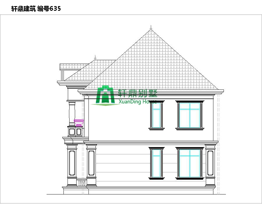 大氣二層自建別墅設(shè)計圖