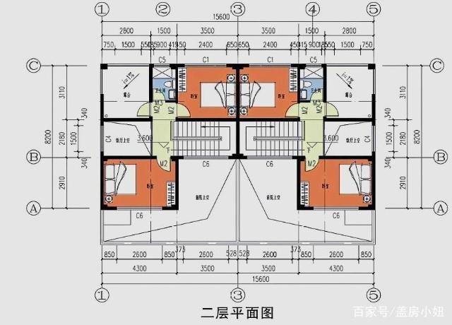 二層農(nóng)村別墅設(shè)計(jì)圖