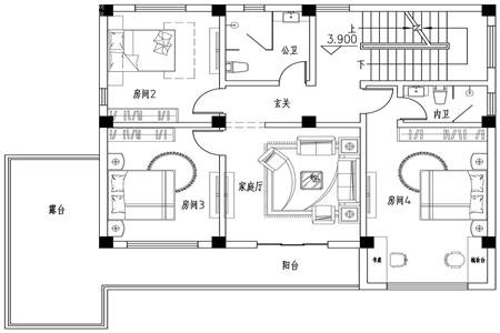 3層別墅設(shè)計圖紙