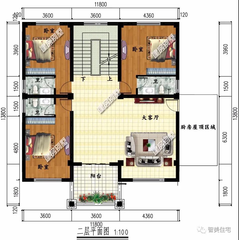 帶有地下室設(shè)計的鄉(xiāng)村別墅