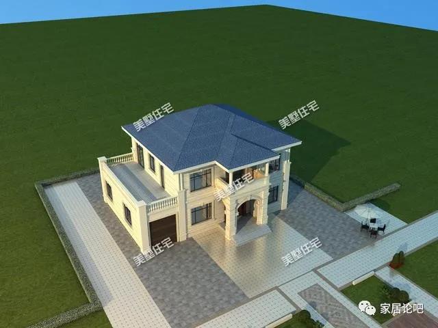 帶車(chē)庫(kù)的兩層小樓別墅