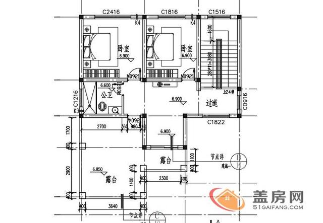 120平方米的農(nóng)村房屋設(shè)計圖紙