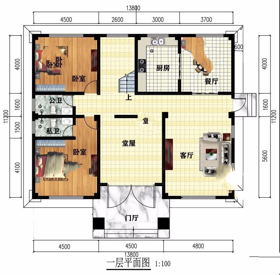 簡約歐式設(shè)計的農(nóng)村別墅