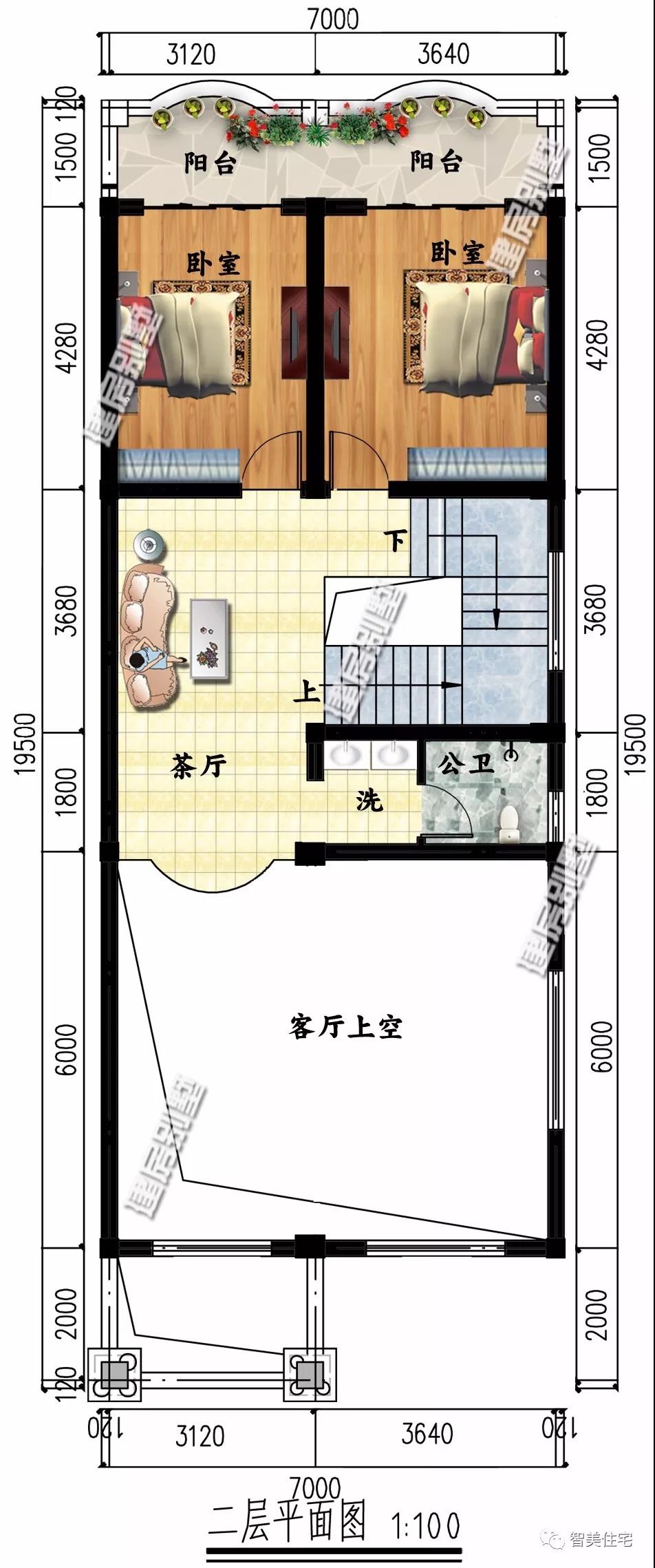 平屋頂設(shè)計的小戶型寬敞的別墅