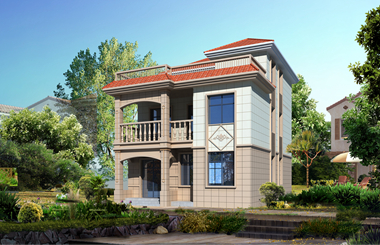 小戶型農(nóng)村三層別墅自建房，面寬僅9米，布局實用 