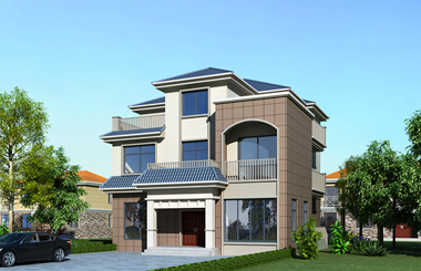新農(nóng)村12.5*14三層自建房，多個露臺設計，提升室內(nèi)采光