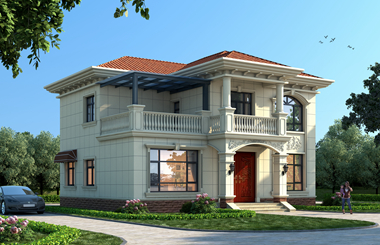 小戶(hù)型二層自建房設(shè)計(jì)圖，外觀(guān)盡顯溫馨