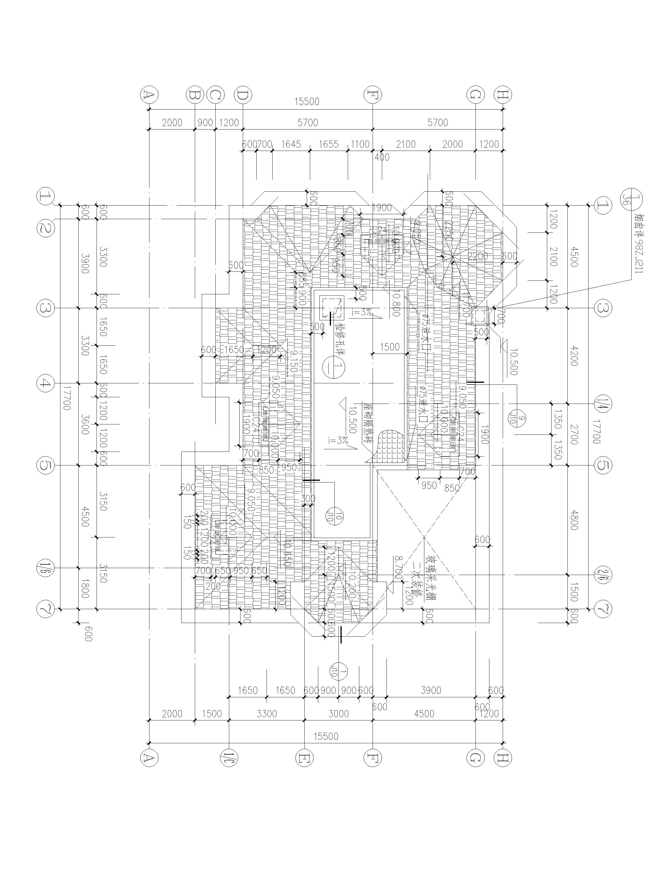 兩層半歐式別墅設(shè)計方案，適合多孩家庭，總建筑面積555㎡